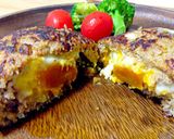 かぼちゃサラダハンバーグ♪作り方5写真
