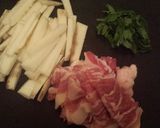 豚肉と長いもの味噌炒め✲*作り方1写真