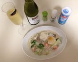 クリーム煮(とり,ごぼう).白ワイン作り方29写真