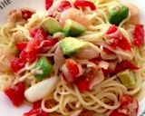 絶品！アボガド・えび冷製パスタ作り方8写真