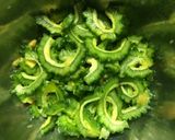 ゴーヤのかき揚げ わた入り作り方1写真