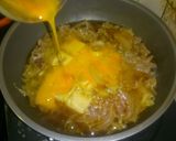 簡単一品♪肉豆腐の卵とじ作り方3写真