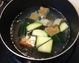 茗荷薫る♪ズッキーニと生揚げの味噌汁♡作り方3写真