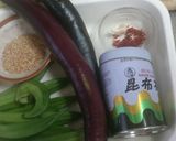 オクラとナスの韓国風サラダ作り方1写真