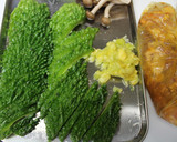 ☆ゴーヤと豚コマのカレーオイマヨ炒め☆作り方1写真