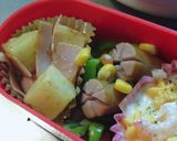 お弁当に！じゃがいも＆ハムのカレーマヨ作り方5写真