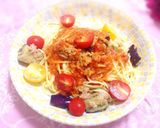 さっぱり！トマトと鶏肉の冷製パスタ作り方4写真