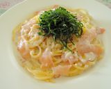 ヴィシソワーズと生ハムの和風冷製パスタ♪作り方4写真