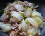 白菜と豚肉のあっさり塩炒め♪作り方4写真