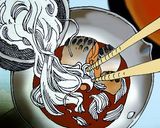 鯖缶で作る鯖そうめん！作り方3写真