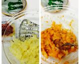 ピーマンのミートポテトチーズ焼き作り方1写真