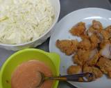 ５分で出来る♪唐揚げオーロラソース丼♪作り方1写真