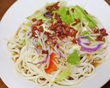 香ばしベーコンの簡単サラダうどん作り方5写真