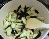 夏♪茄子・みょうが・大葉のごま味噌炒め作り方6写真