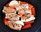 タジン鍋で高野豆腐煮☆鶏挽き肉入り作り方6写真