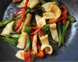 塩麹で☆いかとピーマンのカレーバター炒め作り方4写真