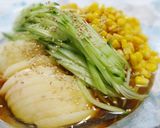 桃で冷やし中華♡作り方1写真