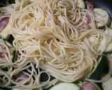 ズッキーニ&ベーコン和風バター醤油パスタ作り方6写真