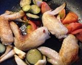 手羽先とナスとトマトのペペロンチーノ作り方3写真