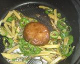 チーズインハンバーグ　野菜添え作り方5写真