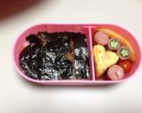 妖怪ウォッチ コマさん のり弁作り方2写真
