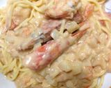 ちょー簡単！シーフードのクリームパスタ作り方6写真