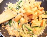 豆腐と小松菜ツナの速攻炒め☆薄アゲ入り作り方5写真