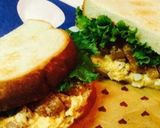 炭火焼きチキンと卵のホットサンド。作り方9写真