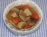 簡単防災☆ポリ袋レシピ☆乾燥野菜でポトフ作り方11写真