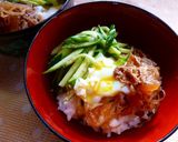 ファミコレ牛丼の簡単ビビンバ風作り方5写真