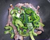 苦うま♪ゴーヤと豚肉うま塩炒め作り方5写真