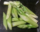 ☆むね肉とアスパラのマヨポン炒め☆作り方1写真