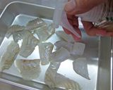 夏☆万願寺唐辛子と白身魚のオイルパスタ作り方1写真