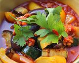 簡単！夏野菜の挽き肉煮込み・地中海風作り方8写真