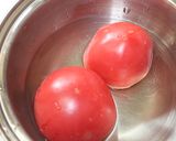 ズボラなトマトの簡単湯むき^q^作り方1写真