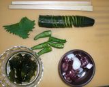 タコと獅子唐ときゅうりの酢の物作り方2写真