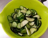 胡瓜と茄子の西洋わさびポン酢漬け作り方2写真