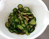 胡瓜と茄子の西洋わさびポン酢漬け作り方4写真