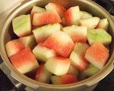 スイカの皮と手羽元のさっぱり煮作り方2写真