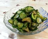 胡瓜と茄子の西洋わさびポン酢漬け作り方5写真