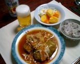 秋のロールキャベツ☆トマト味作り方5写真