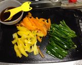節約!鶏胸肉でチンジャオロース風作り方3写真