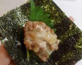 たくあん納豆海苔巻き作り方4写真