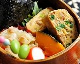 お弁当おかず@鶏そぼろで親子巻き作り方3写真