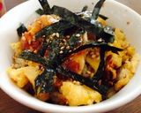 サンマの蒲焼き缶詰と残り物ご飯作り方2写真