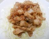 豚ばら薄切り肉のニンニク醤油焼き一味絡め作り方10写真
