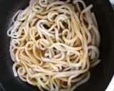 うまっ!残りうどんのパリパリ焼き作り方2写真