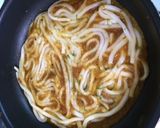 うまっ!残りうどんのパリパリ焼き作り方3写真