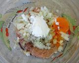 食感が癖になる！蓮根入りつくね！作り方1写真