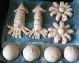 tomato生地の イカ＆向日葵パン作り方14写真